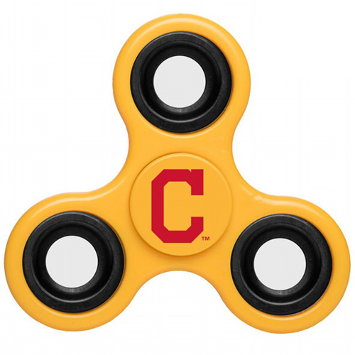 MLB Cleveland Indians 3 Way Fidget Spinner D50 - Yellow